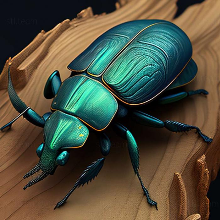 3D model Calosoma anthracinum (STL)